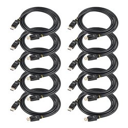 Cavo Displayport 1.2 4K UHD 10 Pz Black 2m DISPL2M10PK