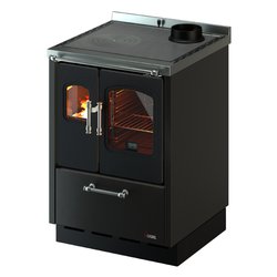 Cucina legna 6,5kW SMART 60VS Antracite 4 stelle (59,5x60x86cm)