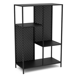 SUMATRA Scaffale arredo Nero (75x105hcm) Mobile KIT