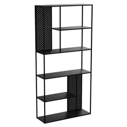 KUNDUR Scaffale arredo Nero (90x190hcm) Mobile KIT