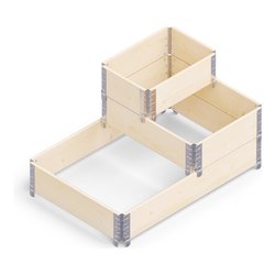 Fioriera Kit Orto (80x120x58,5 cm) Stepped Bed 3 vani UPYARD Natural 1410
