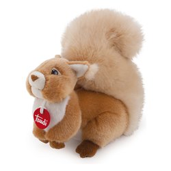 Peluche Scoiattolo Ginger (10x13x10cm) CLASSIC Ocra e Bianco TUD24224