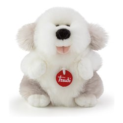 Peluche Fluffy Cane (11x19x25cm) FLUFFIES Grigio e Bianco TUDH0000