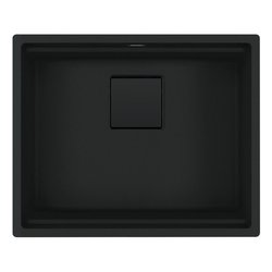 Lavello 1 vasca (56x46cm) Kng 110-52 KUBUS 2 Nero Opaco 125 0718 450