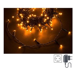 Filo Verde 300 luci - MINILED Bianco caldo (14,95 + 3 mt) 8 Giochi di luce IP44 0922978