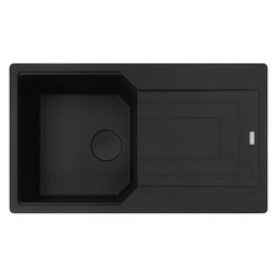 Lavello 1 vasca (86x50cm) Ubg 611 86 URBAN Nero Opaco 114 0718 497