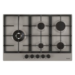 Piano cottura gas 5 zone PROFESSIONAL PC75 Tortora (75cm)