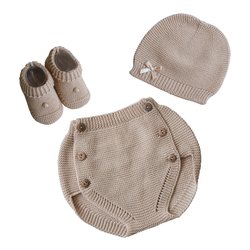 Set regalo benvenuto 3 pz PRIME COCCOLE Tortora 050 8300 07