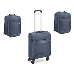 Set trolley morbido tg. S con 2 zaini cabina JAZZ 4.0 blu 41464623