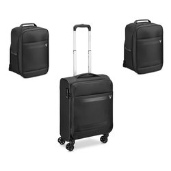 Set trolley morbido tg. S con 2 zaini cabina JAZZ 4.0 nero 46464601