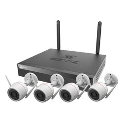 Videoregistratore sorveglianza NVR + 4 H3c Black e White X5S 8W KIT