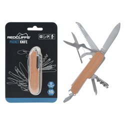 Coltellino multiuso 15 funzioni Legno naturale X20200100