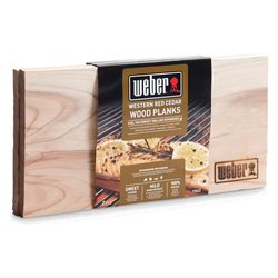 Legna affumicatura WOOD PLANKS Western Red Cedar 2 panetti 30x15 cm 17522