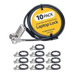 Cavo con lucchetto Chiave e Combinazione Dual Silver DUALKA10 LAPTOP LOCK