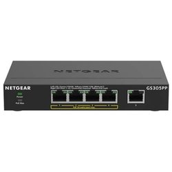Switch di rete 5 porte SERIE 300 Unmanaged SOHO PoE+ Black GS305PP 300EUS Gigabit (1000Base-TX)