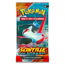 Carte gioco POKÉMON Scarlatto Violetto Scintille folgoranti busta 10pz Assortito PK60565