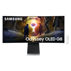 Monitor 34 ( OLED 3440x1440 UWQHD 175Hz ) ODYSSEY OLED G8 Curvo Silver LS34DG850SUXEN