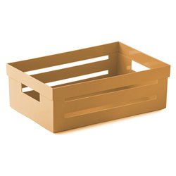 Cassetta multiuso impilabile (29,5x20x10,5cm) STORAGE BOX Senape 090300