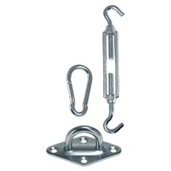 Set tenditori fune per vele ombreggianti Cromato C22910720