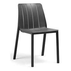 Sedia da esterno polipropilene TIBERINA Bistrot Antracite 40206 02 000