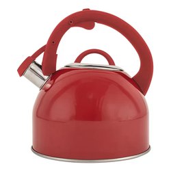 Bollitore Inox (2,7Lt) DECO GLAMOUR con fischietto Rosso NGD24010