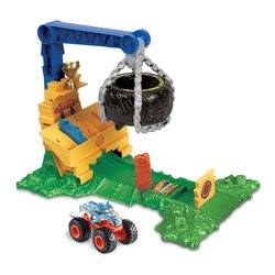 Pista Rhinomite chargin arena smaher playset HOT WHEELS MONSTER TRUCKS HPT18