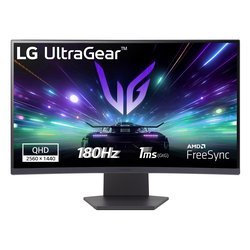 Monitor 27 ( LED 2K 1440p QHD 180Hz ) ULTRAGEAR QHD Curvo Black 27GS60QN B AEUQ