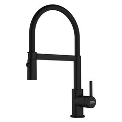 Miscelatore lavello semiprofessionale doccetta LINA Nero opaco 115 0725 838