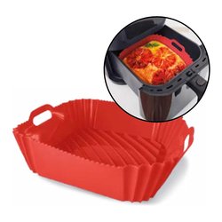 Stampo Silicone con manici (22x22cm) AIRFRYER Rosso 69422MAIR