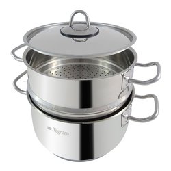 Vaporiera Inox Set da 3 pz (22cm) VANITOSA Cromo lucido V5758Y1INSL