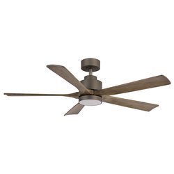 Ventilatore soffitto con luce Grigio 7145 GR IR (132x34,5cm)