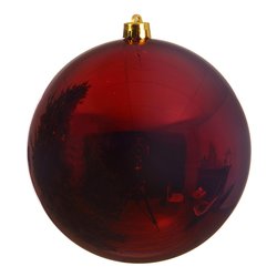 Pallina albero Natale (1pz-14cm) Plastica Oxblood 9022263