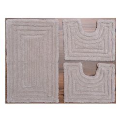 Set tappeti bagno RODI Ecrù 18543