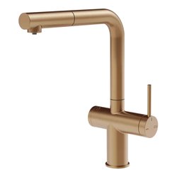 Miscelatore lavello con doccetta predisposizione acqua filtrata INEDITO Warm bronze brushed PVD 60572#726