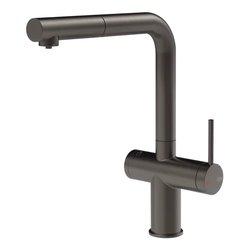 Miscelatore lavello con doccetta predisposizione acqua filtrata INEDITO Black metal brushed PVD 60572#707