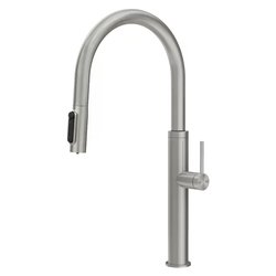 Miscelatore lavello con doccetta predisposizione acqua filtrata 316 KITCHEN FLESSA Steel brushed 60822#239