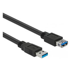 Cavo USB 3.0 Prolunga Black 1m XCU3A MF10