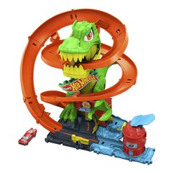 Playset  t-rex battaglia infuocata HOT WHEELS CITY JBM73