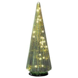 Albero Natale soprammobile Verde 489500 (11x31,5cm) 20 luci - MICROLED