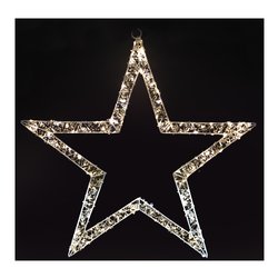 Stella (H56 cm) luce fissa (1pz) 200 luci - NANOLED Bianco caldo IP44 D4000