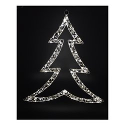 Albero luce fissa (H54 cm) 200 luci - NANOLED Bianco caldo IP44 D3999