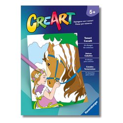 Libro da colorare Teneri Cavalli CREART 13096001
