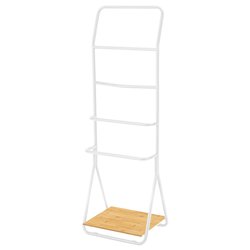 Piantana asciugamani a 4 barre VERONA Bianco (51x40x156 cm) 24150100