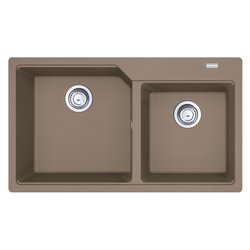 Lavello 2 vasche (86x50cm) Ubg 620 86 URBAN Oyster Opaco 114 0686 772