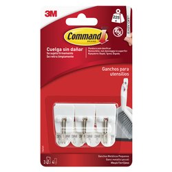 Set ganci adesivi portata max 225 gr 3M 17067 Bianco 7100269665 3 pz