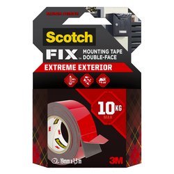 Nastro biadesivo Fix Extreme PT1100 (19mm x 1,5m) per uso interno, esterno SCOTCH Nero 7100272682