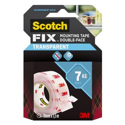 Nastro biadesivo Fix Interior 4910C-1915-MR 1,9cm x 1,5m 3M Trasparente 7100263857