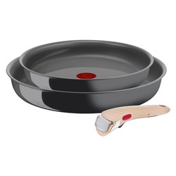 Set padelle Alluminio ceramicato con manico amovibile INGENIO VIVISSIMA Grigio 010277600003