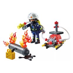 Pompiere con pompa d'acqua ( 42 pz ) ACTION HEROES 4-10a 71826