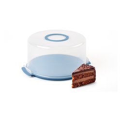 Porta torta (38x33cm) Cake & Go alta CHEF LINE Azzurro 06585080